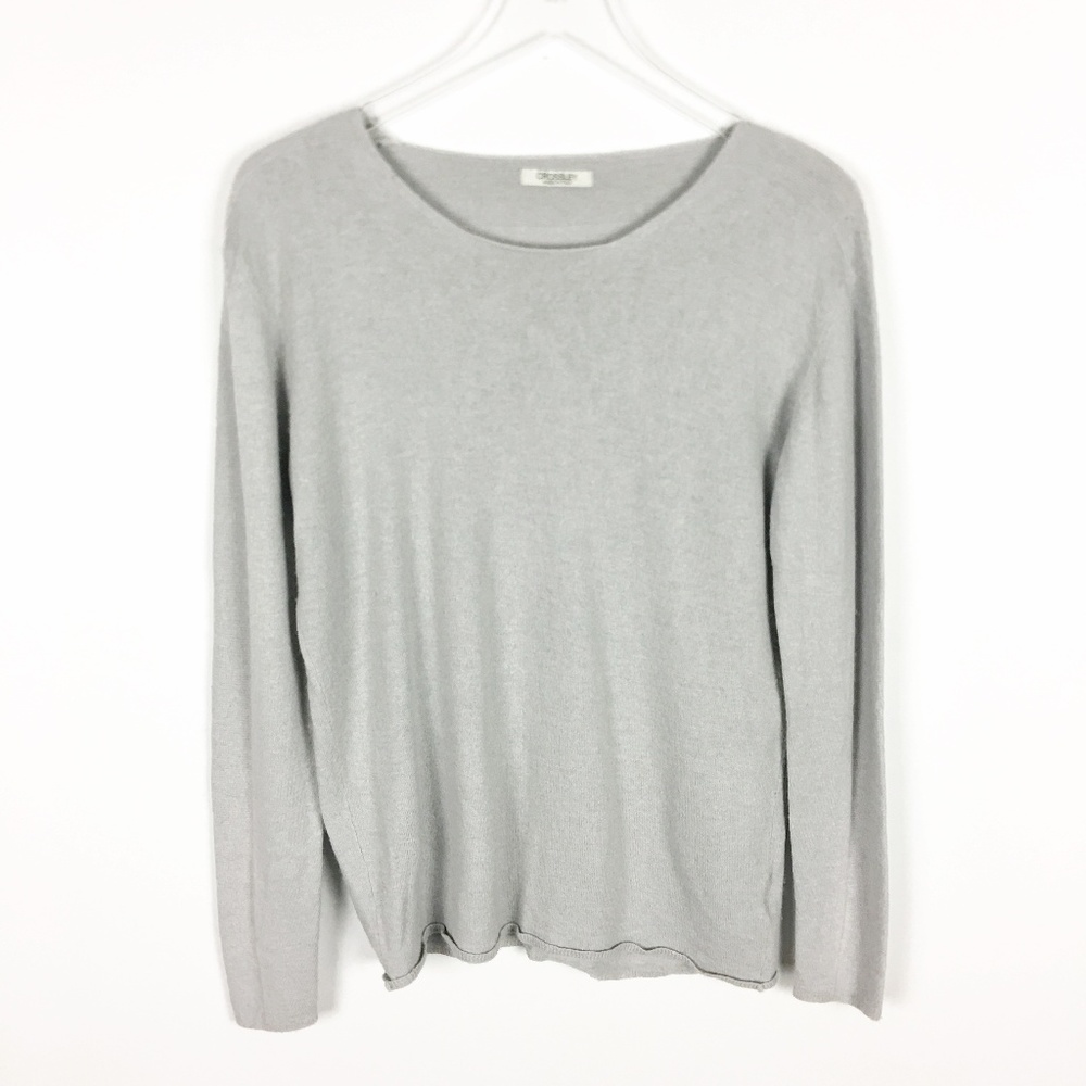 Crossley | Italian Wool Blend Casual Sweater Gray